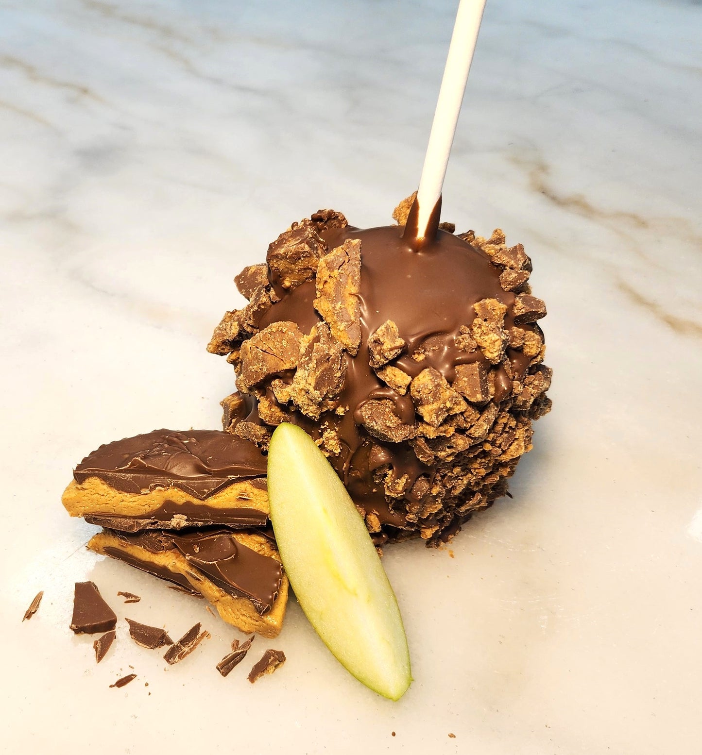 Peanut Butter Cup Chocolate Caramel Apple - A Fusion of Peanut Butter, Chocolate, and Caramel
