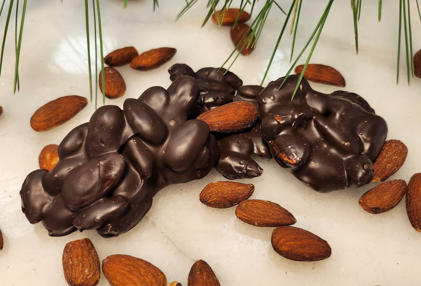 Almond Nut Clusters - Milk or Dark Chocolate
