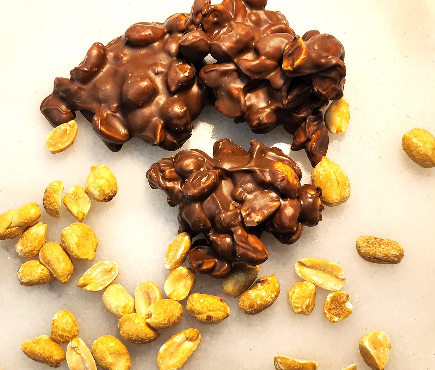 SUGAR FREE Peanut Nut Clusters - Milk Chocolate Nutty Comfort