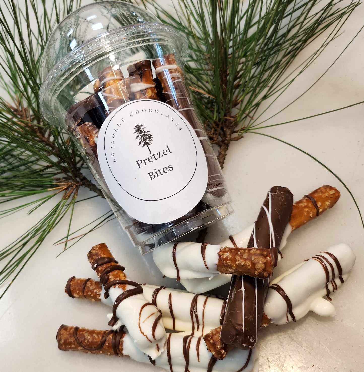 Cup of Pretzels - Small Pretzel Rods dipped in silky chocolate