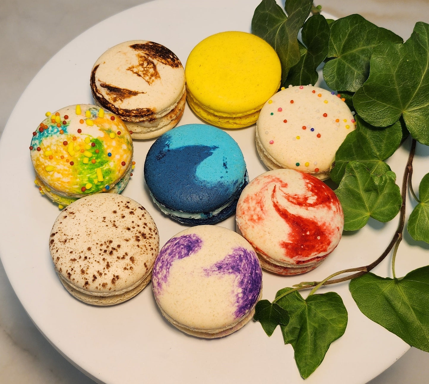 Assorted Macaron Cookies - Delicious Flavors in Every 6-Piece Box