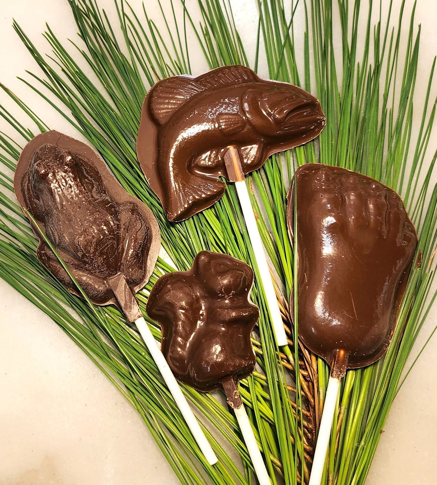 Chocolate Lollipop Creatures - For the little boy in us all