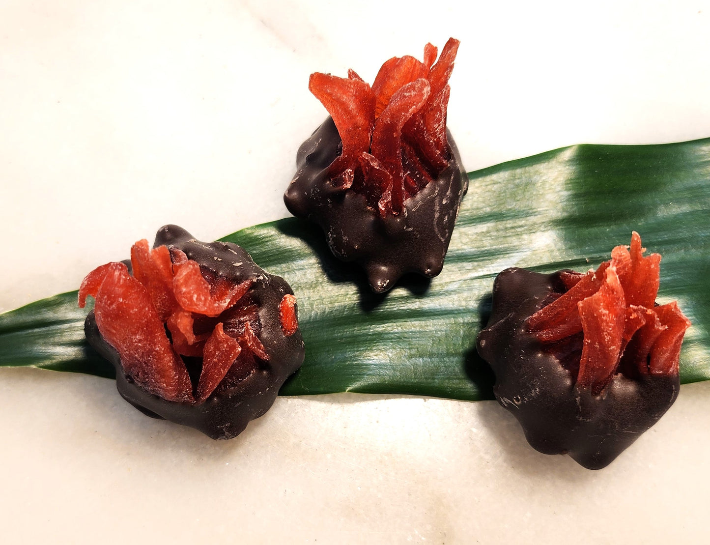 Chocolate Dipped Hibiscus Flowers - Elegant Florals Meet Decadent Chocolate