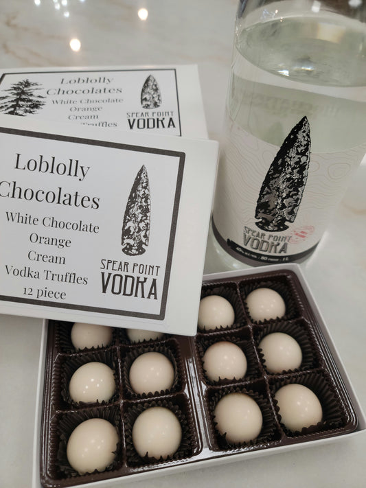 White Chocolate Orange Cream Vodka Truffles - Infused with Spear Point Vodka