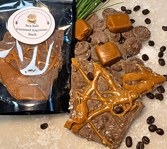 Sea Salt Caramel Espresso Bark Milk Chocolate