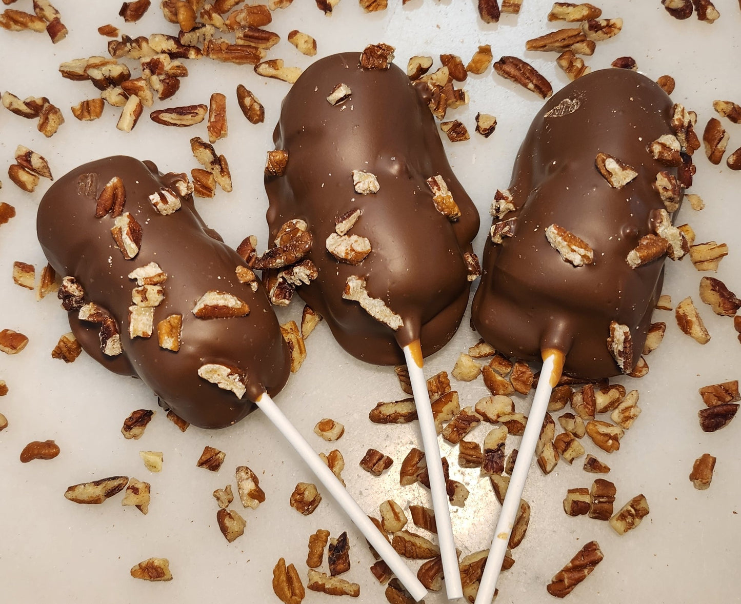 Marshmallow Turtle Pop - Carmel, Chocolate, Pecan Delight