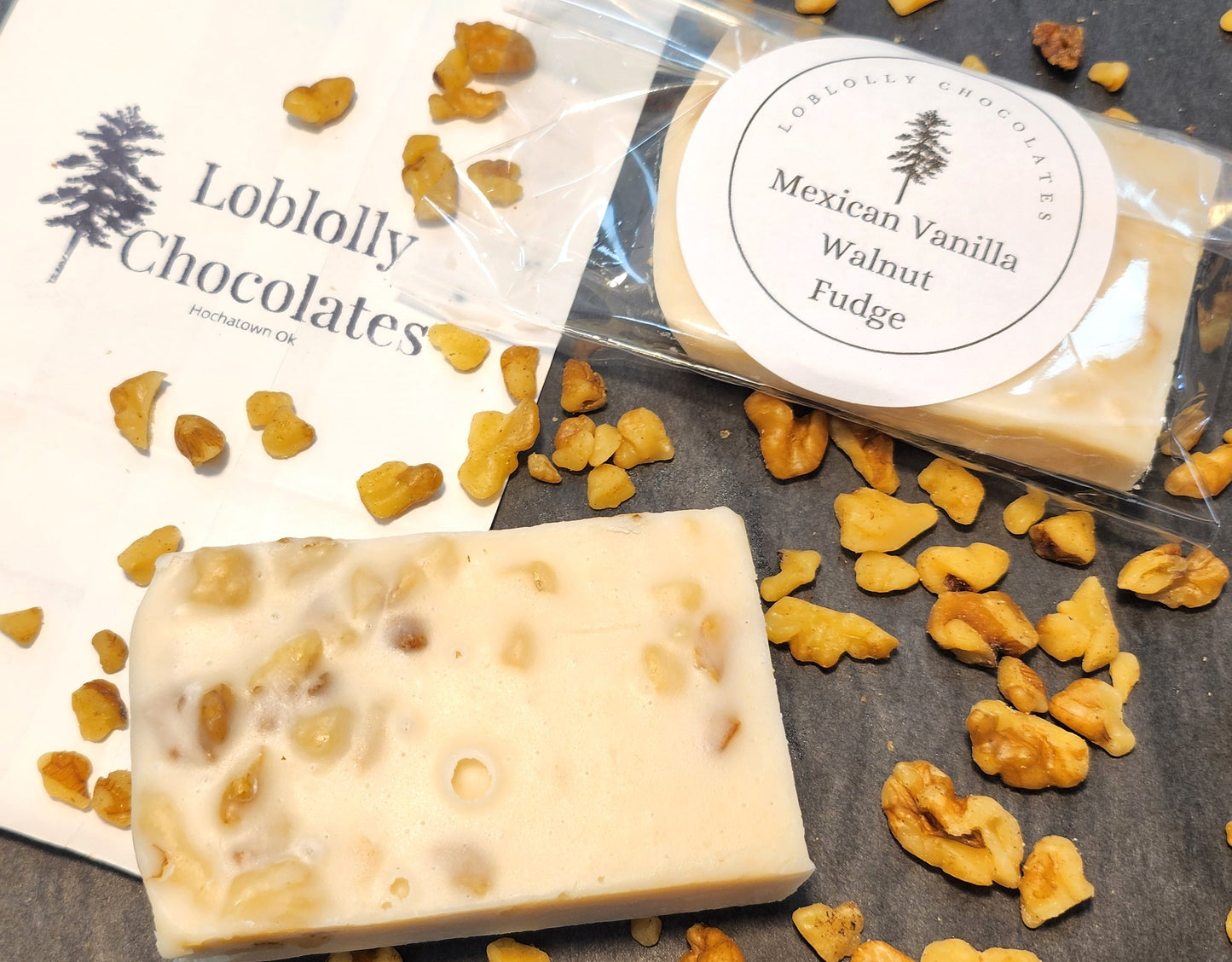 White Choc Mexican Vanilla Fudge with Walnuts - A Sweet Elegant Dream