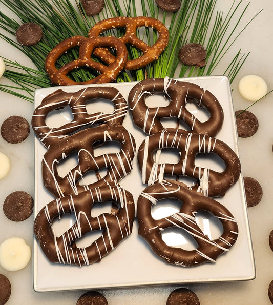 Chocolate-Covered Pretzel Twists – Milk or White - 12